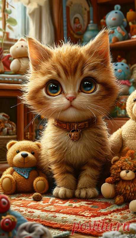 «The cutes cat of the world by Jean-…» — картинка создана в Шедевруме the cutes cat of the world by Jean-Baptiste Monge
