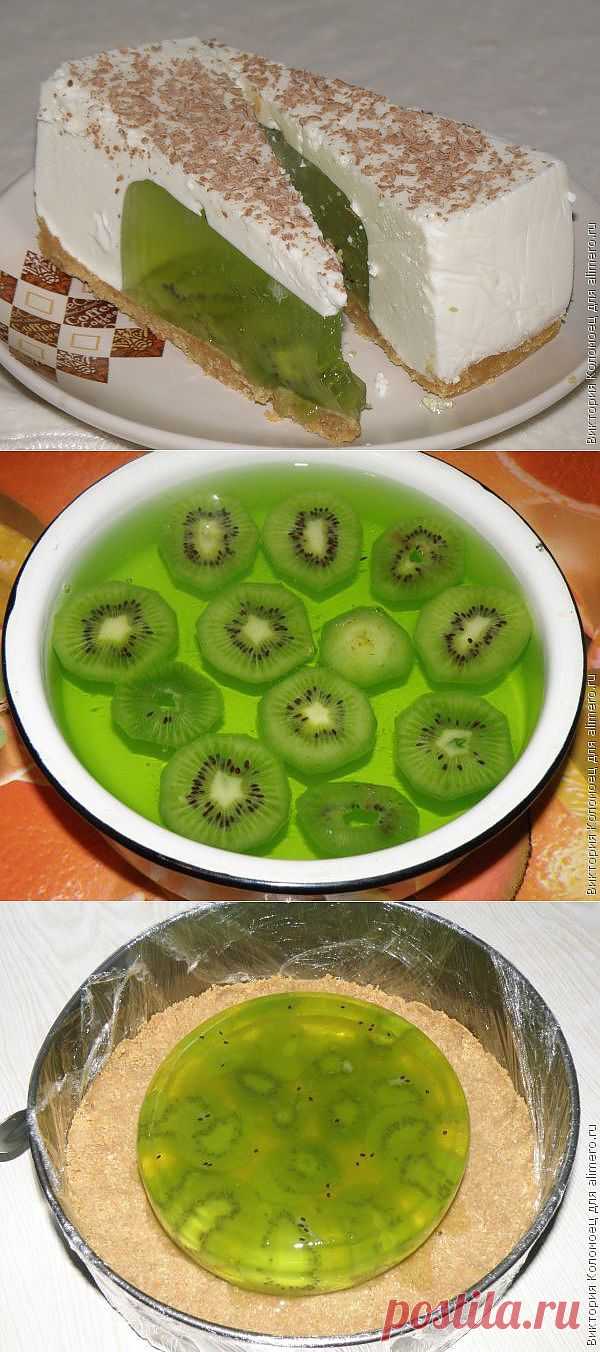 Желейный тортик без выпечки.