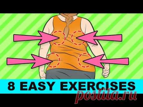 8 Easy Exercise To Lose Back Fat and Love Handles