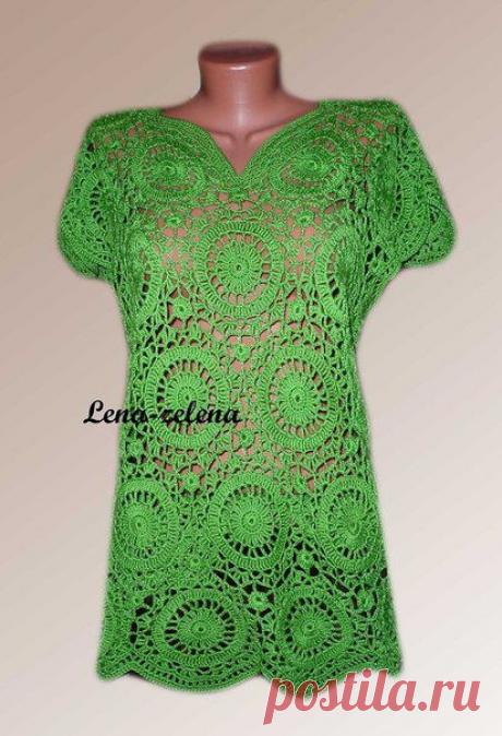 Туника &quot;Зеленое яблоко&quot;..