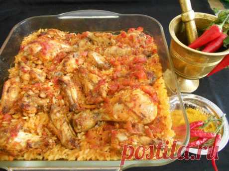 Плов из курицы.