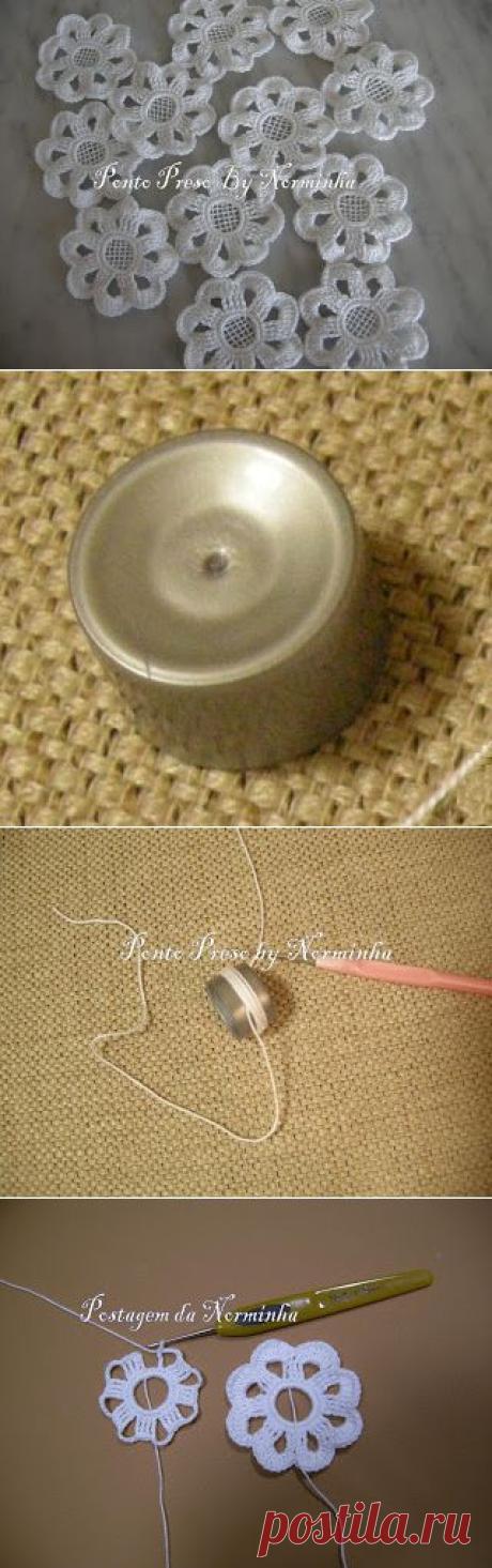 Ponto Preso1: CROCHE - PAP : FLOR DO BARRADO DA NORMINHA ...