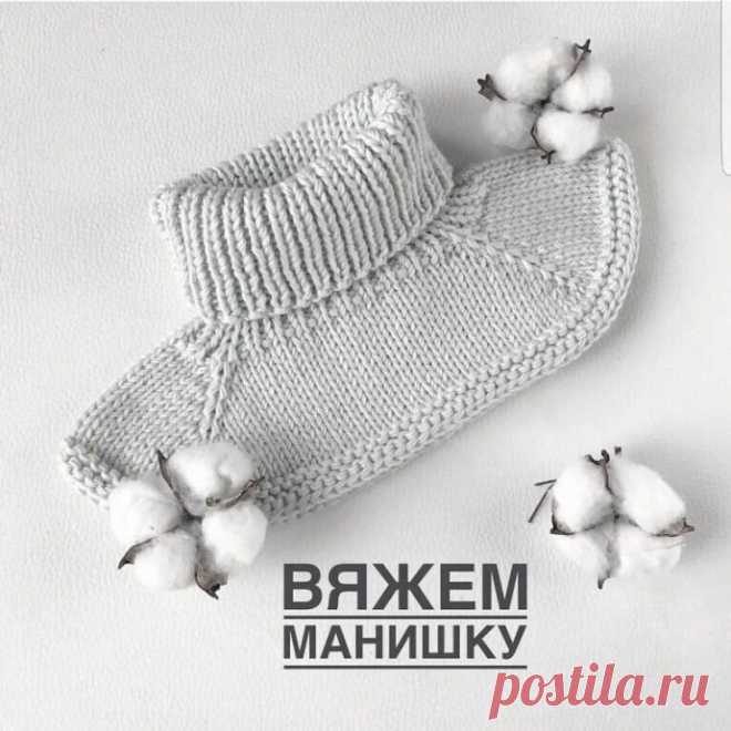 Манишка спицами