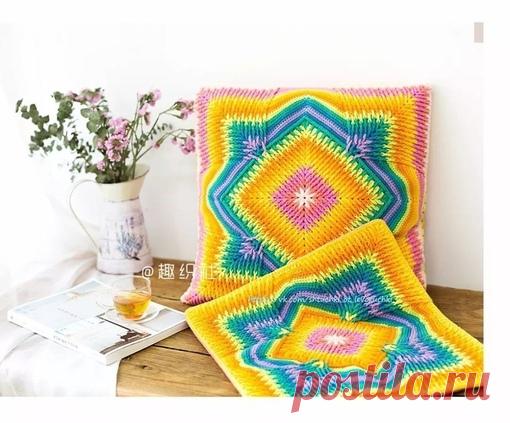 Вяжем оригинальные подушки крючком.

#подушка_крючком@uzor_kryuchkom, #узор_крючком@uzor_kryuchkom

Схемы