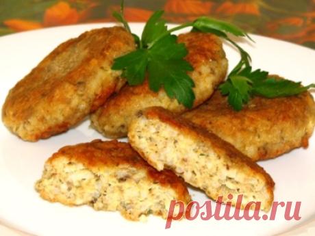 Рецепт: Постные рыбные котлеты