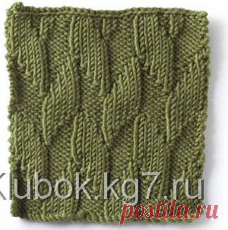 Несколько интересных узоров спицами | Клубок