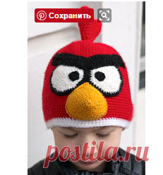 Шапка Angry Birds, связанная крючком - Шапочки и панамки - Схемы вязания - Авторский проект Натальи Грухиной