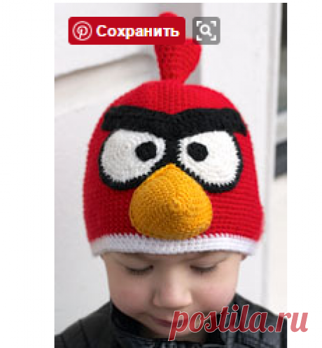 Шапка Angry Birds, связанная крючком - Шапочки и панамки - Схемы вязания - Авторский проект Натальи Грухиной