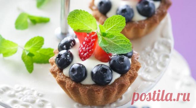 Тартинки с заварным сливочным кремом, пошаговый рецепт с фото