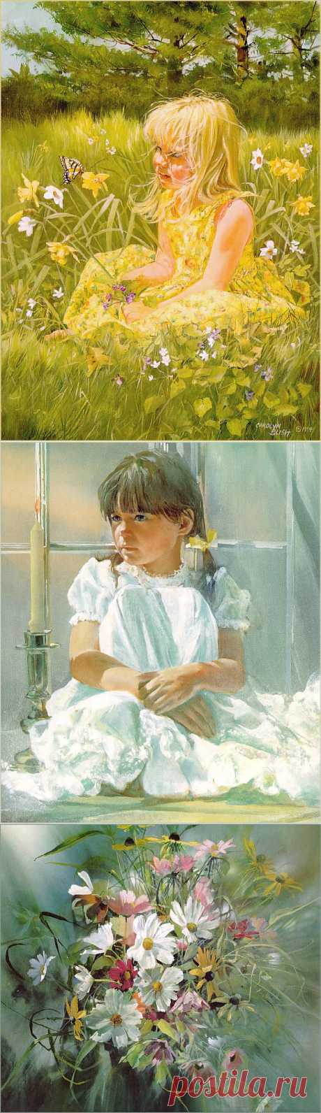 Солнечная акварель лета / Художница Carolyn Blish.