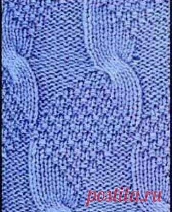 Комбинированный узор с косами В основе всех 