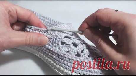 МК № 52 Мокасины с Мотивом. Вязание Крючком. MOKASINS WITH MOTIF. CROCHET.