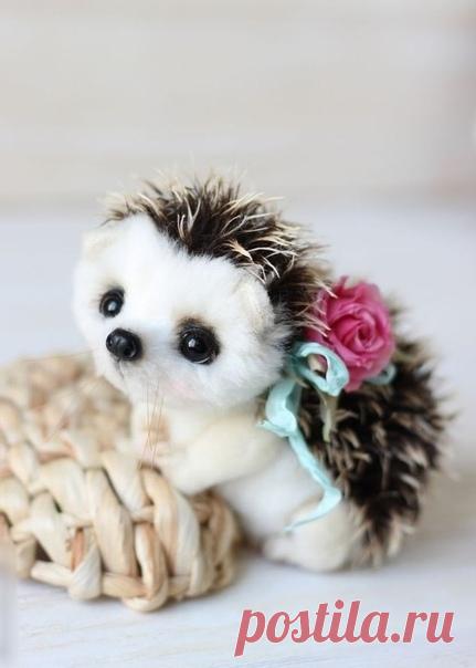 Очень милый ёжик ручной работы