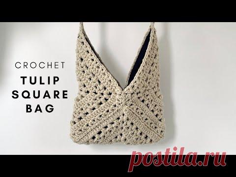 GRANNY SQURE BAG - FREE CROCHET PATTERN