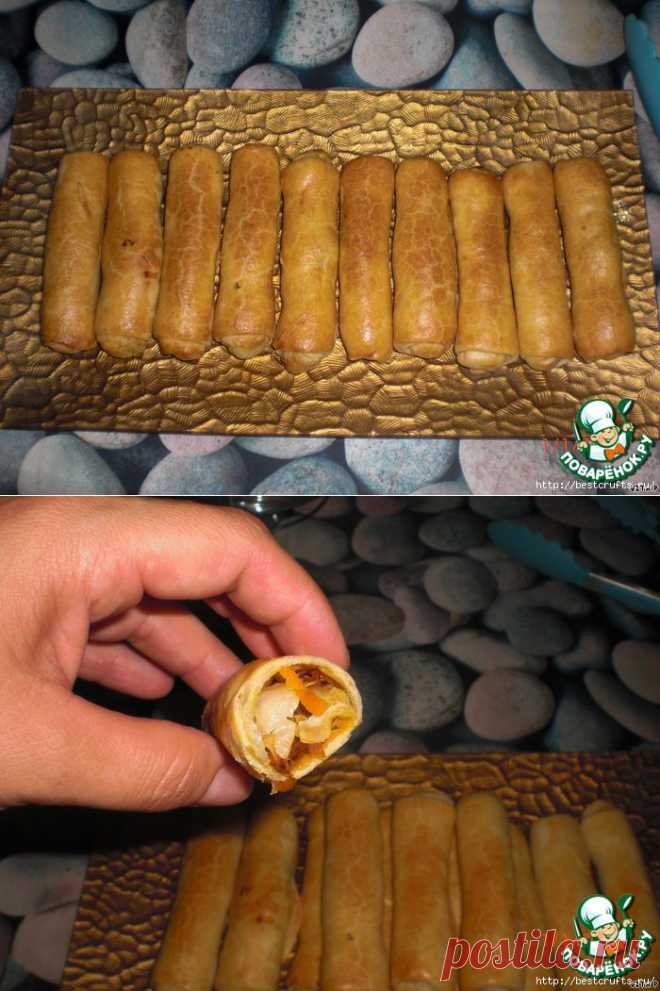 Пирожки с капустой "Сигары"