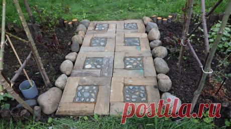 Сделала дорожки в сад за 3 копейки, из строительных остатков. Хожу по ним припеваючи (очень довольна) | Шебби-Шик | Яндекс Дзен