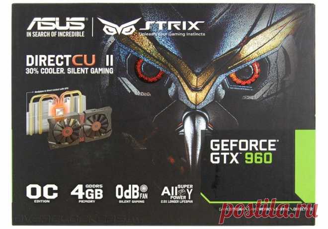 Видеокарты - Тестирование GeForce GTX 960 с 4 ГБ видеопамяти. Обзор видеокарты ASUS STRIX-GTX960-DC2OC-4GD5 | Overclockers.ua