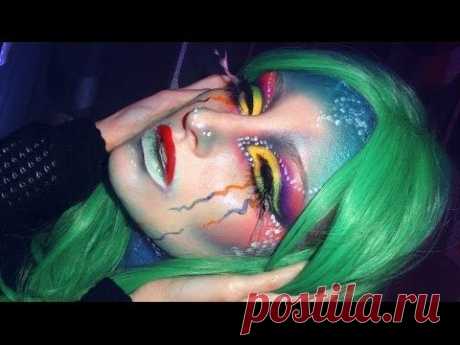 Underwater Alien Mermaid Makeup Tutorial For Halloween