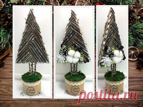 DIY🎄ЕЛОЧКА ИЗ ВЕТОК🎄Елка из природных материалов своими руками🎄ЭКО-ЕЛОЧКА для декора дома🎄