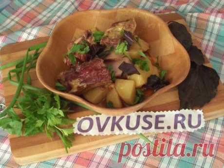 Жаркое с копчеными ребрышками - рецепт приготовления с фото / Простые рецепты