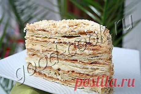 Хорошая кухня - торт &quot;Наполеон&quot; из магазинного теста. Кулинарная книга рецептов. Салаты, выпечка.