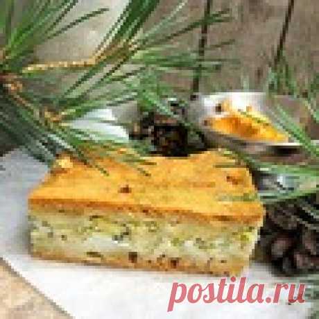 Заливной пирог "Капустняк" с сыром Кулинарный рецепт