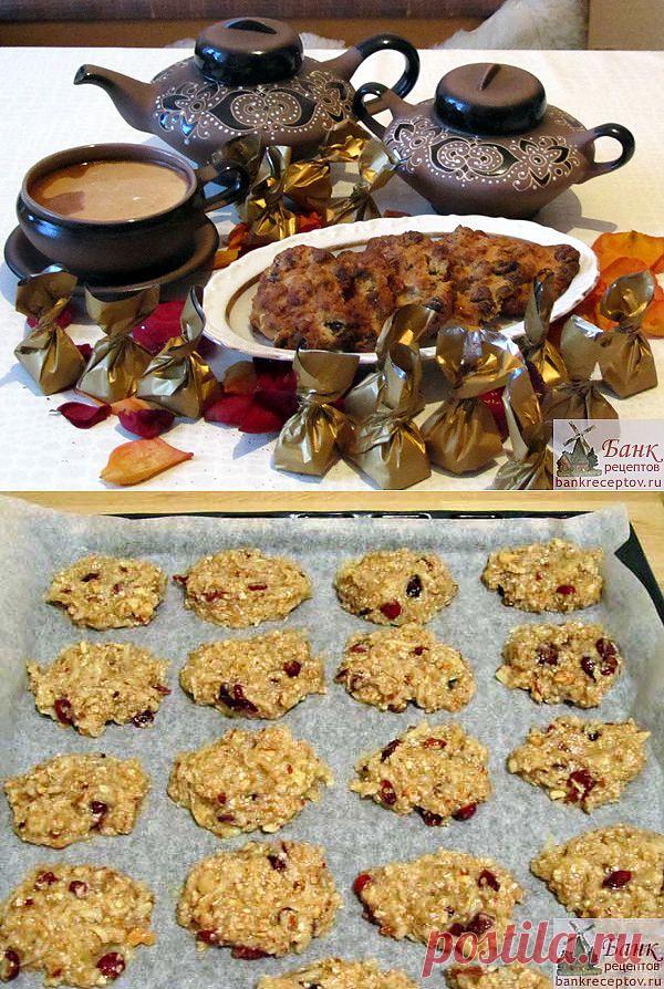 Рецепт овсяного печенья без яиц и муки