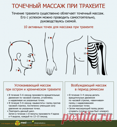 Точечный массаж при трахеите