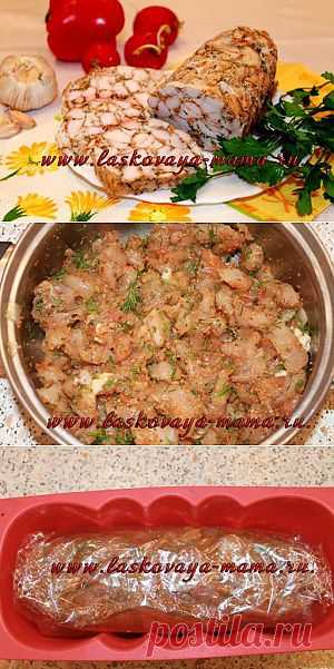 Домашняя куриная колбаса