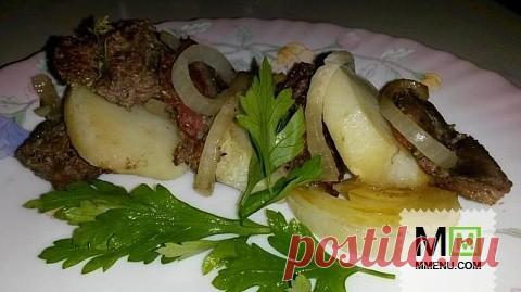 Слоеное жаркое из баранины