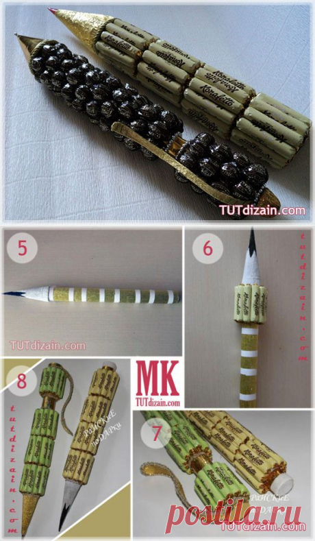 Ручка из конфет. Мастер-класс &amp;raquo; Планета рукоделия