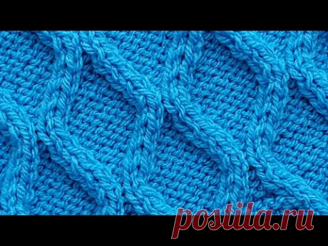 "Объёмные ромбы " Красивый узор спицами для жилета, кардигана,свитера.