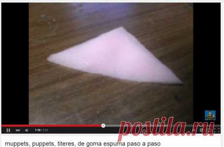 muppets, puppets, titeres, de goma espuma paso a paso - YouTube