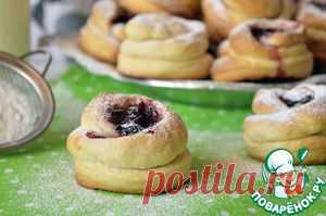 Хрущевские булочки с джемом - кулинарный рецепт