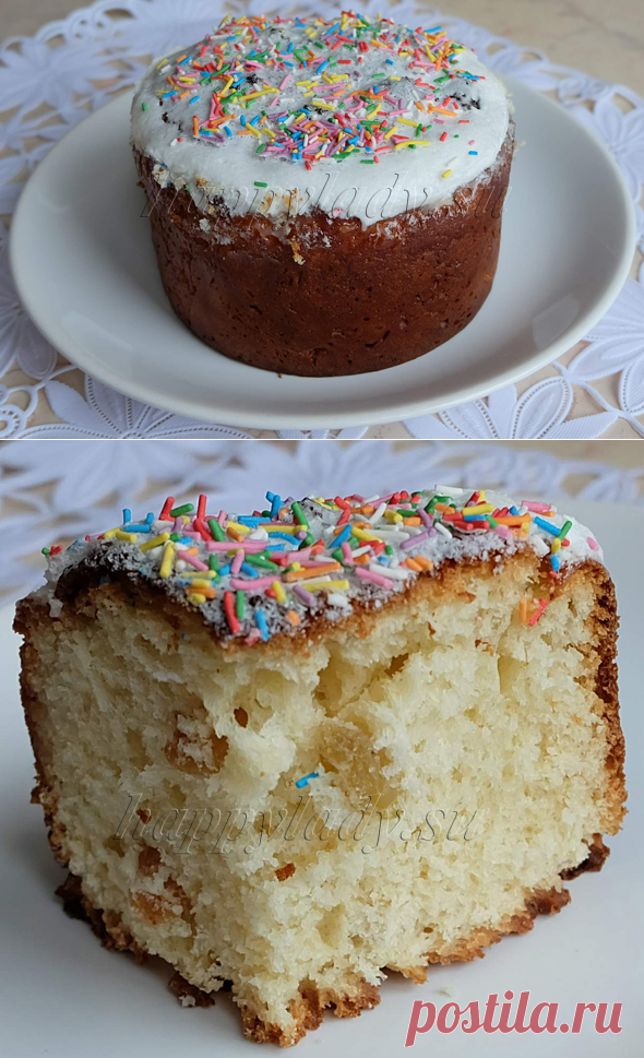 Кулич пасхальный с золотистым изюмом, рецепт с фото | Happy Lady | Счастливая женщина