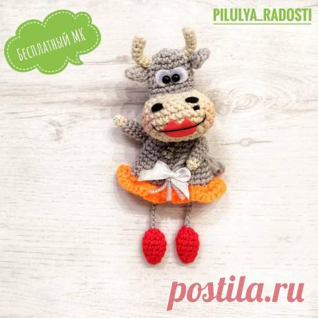 Коровка магнитик схема крючком | Hi Amigurumi
