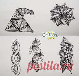 Картинки Дудлинг и Зентанглы узоры