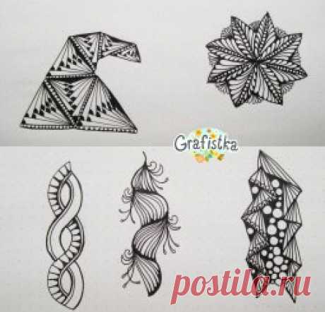 Картинки Дудлинг и Зентанглы узоры