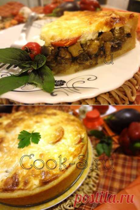 Картофельный пирог с грибами.