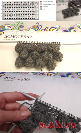Вязание шишечек спицами | ДОМОСЕДКА