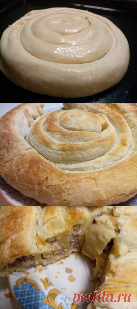 Сметут со стола за минуту. Быстрая слоёная улитка с мясом в духовке. | Оксана Филоненко о ВКУСНОМ | Яндекс Дзен