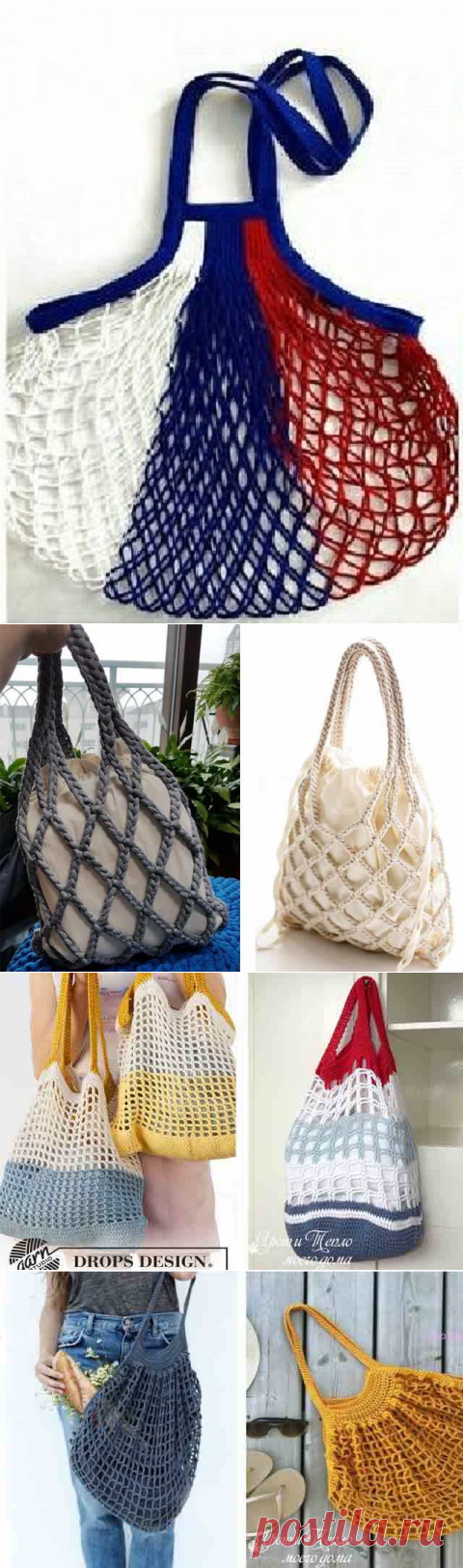 Модные авоськи крючком: схемы вязания и описание