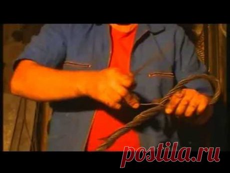 Плетение петли троса - YouTube