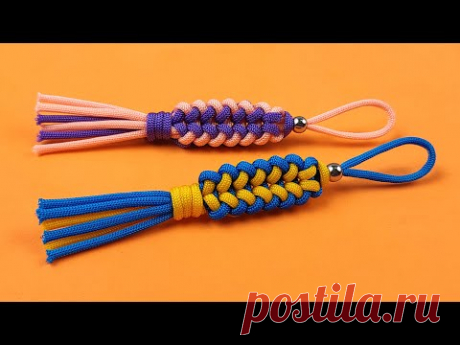 Super Easy Paracord Lanyard Keychain | How to make a Paracord Key Chain Handmade DIY Tutorial #46 - YouTube
