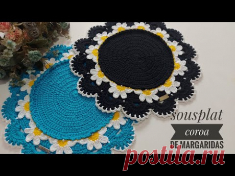 sousplat coroa de Margaridas 🌸