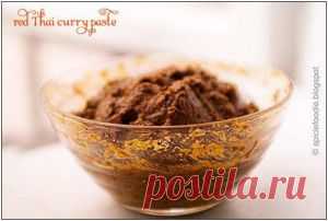 Красная паста карри - рецепт с фото