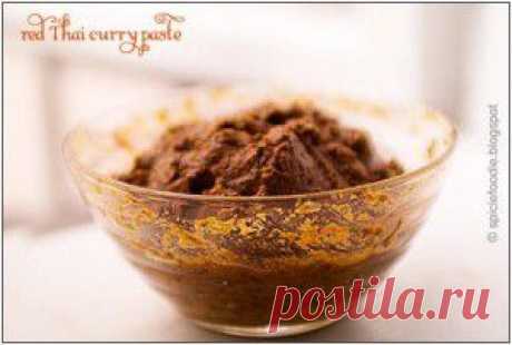 Красная паста карри - рецепт с фото