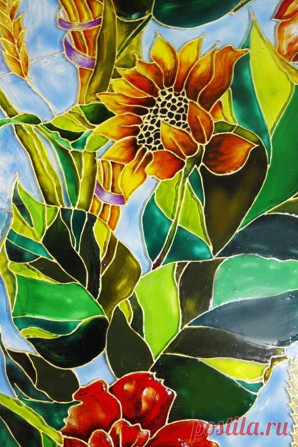 «Различные техники выполнения росписи по стеклу» — карточка пользователя medinsckaya.nata в Яндекс.Коллекциях