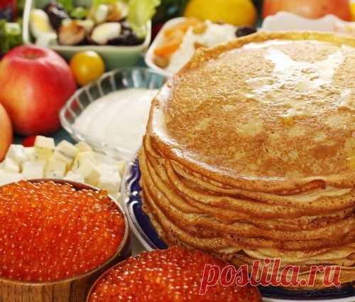 Блины-неделька. Предлагаем блюда на каждый день Масленицы