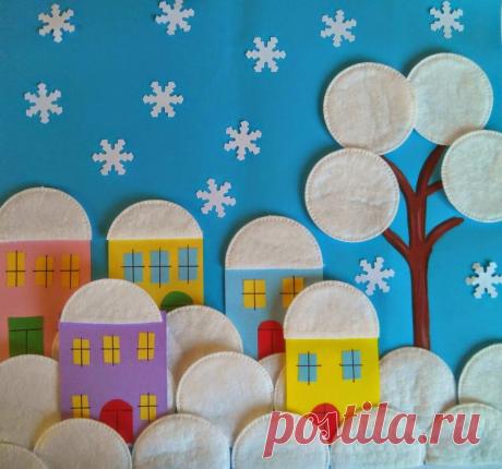 Поделки из ватных дисков